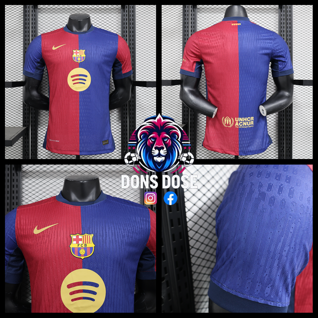 24/25 FC Barcelona Home Soccer Jersey