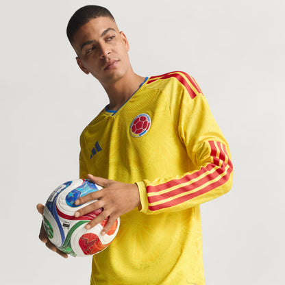 Colombia National Team 2026 FIFA World Cup Men's Home Long-Sleeve Soccer Jersey