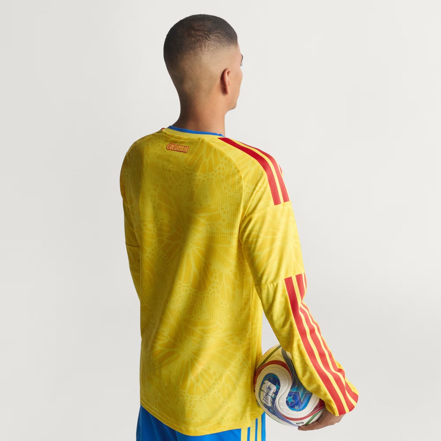 Colombia National Team 2026 FIFA World Cup Men's Home Long-Sleeve Soccer Jersey