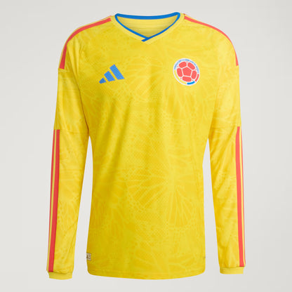 Colombia National Team 2026 FIFA World Cup Men's Home Long-Sleeve Soccer Jersey