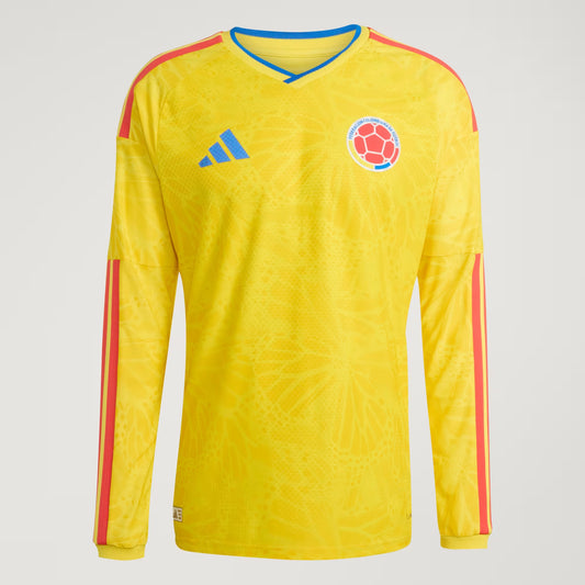 Colombia National Team 2026 FIFA World Cup Men's Home Long-Sleeve Soccer Jersey