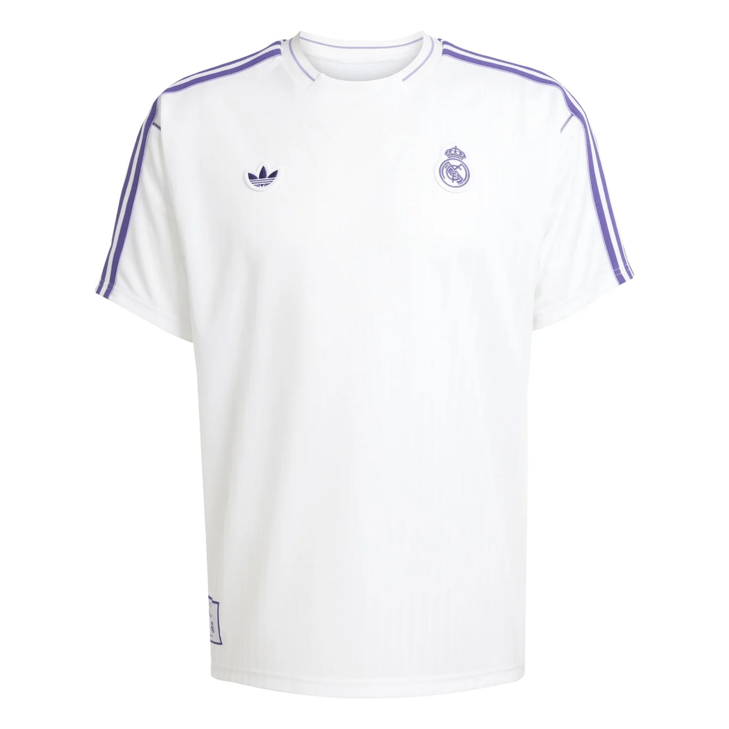 Real Madrid White Trefoil Tee 2025