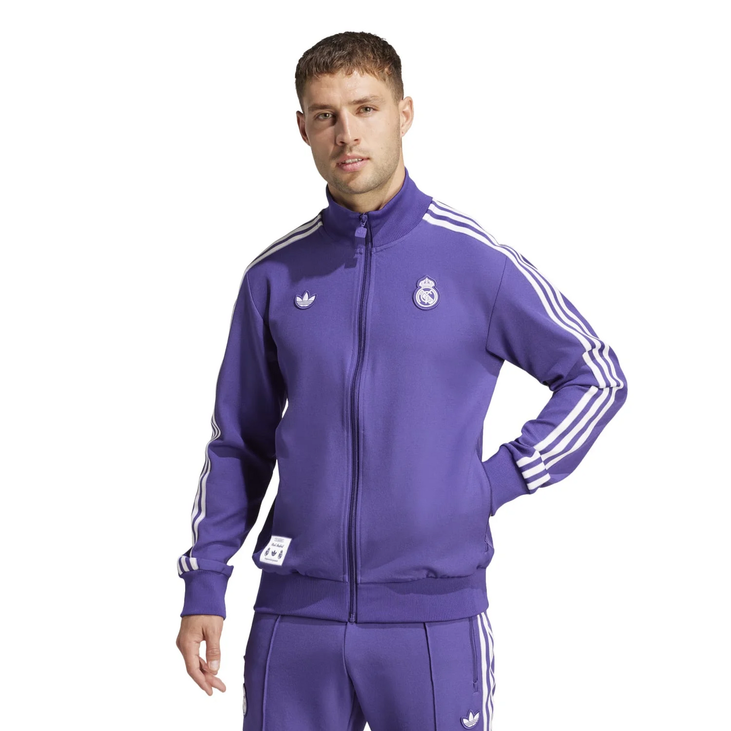 Mens Real Madrid Terrace Icons Track Top 24/25 Purple