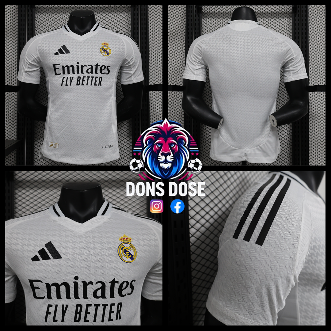 24/25 Real Madrid Home Soccer Jersey