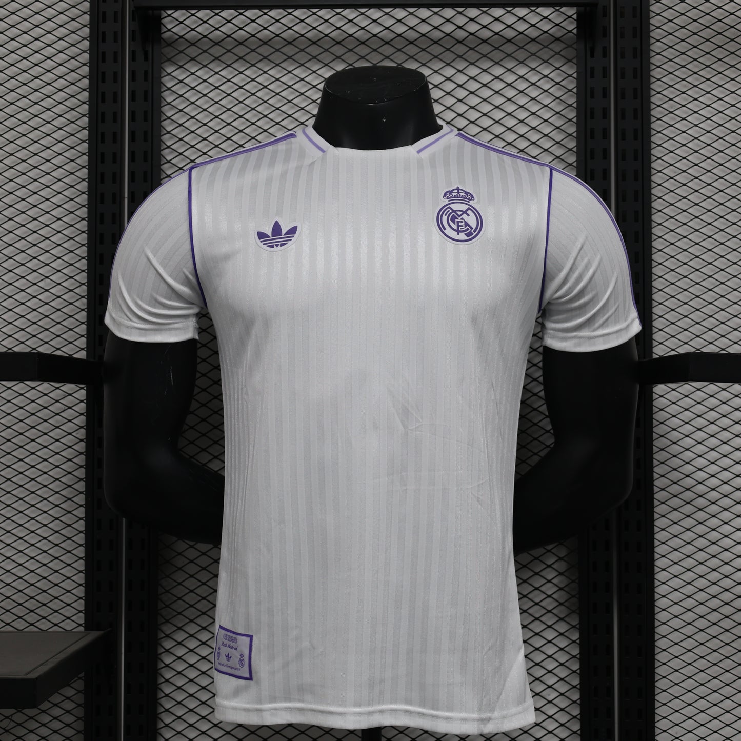 Real Madrid White Trefoil Tee 2025