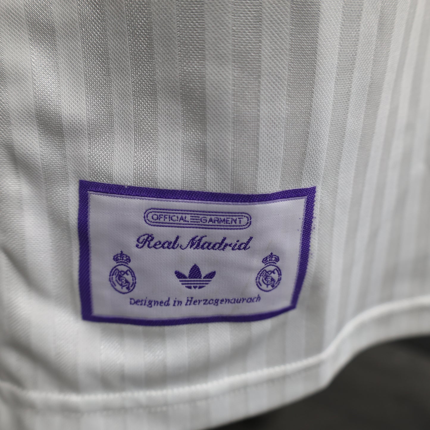 Real Madrid White Trefoil Tee 2025