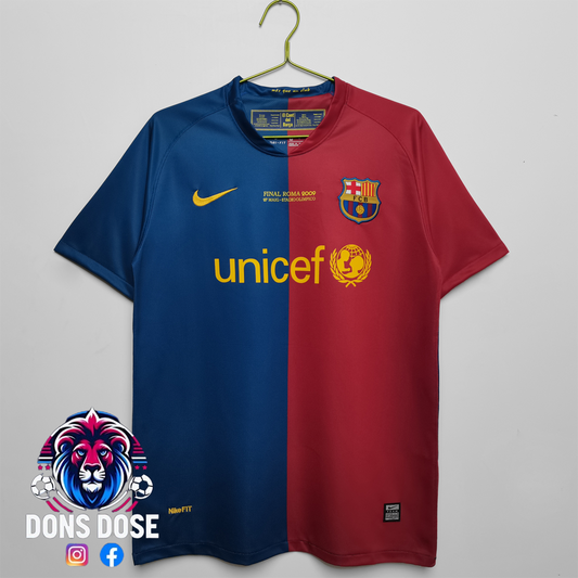 Retro FC Barcelona 08/09 Home Soccer Jersey