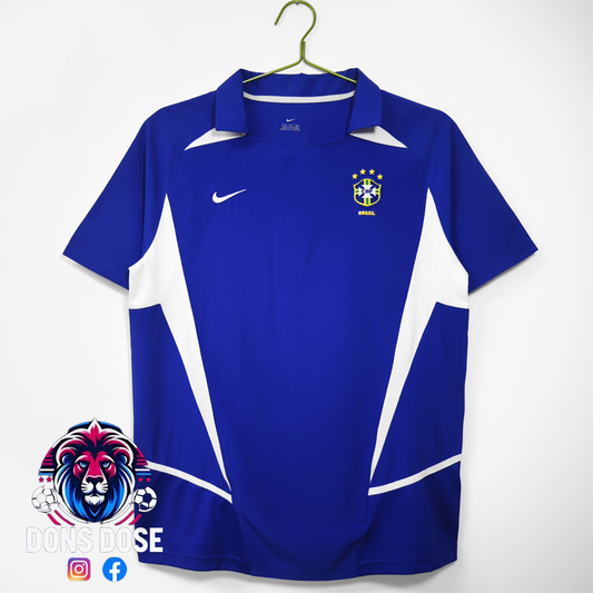 Retro Brazil 2002 Away Soccer Jersey