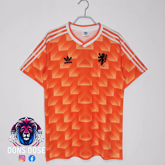 Retro Netherlands 1988 Home Soccer Jersey