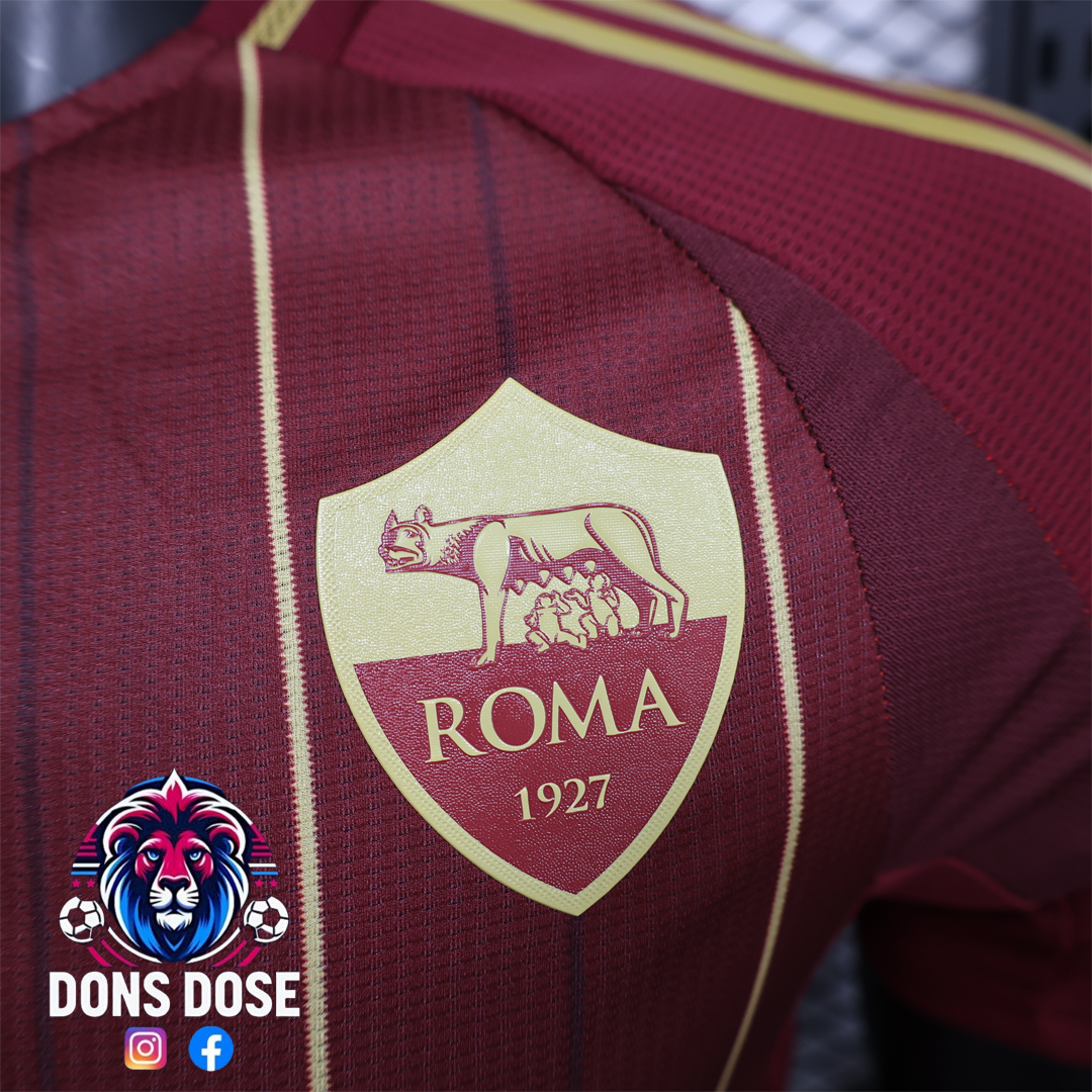 24/25 AS Roma Home Soccer Jersey