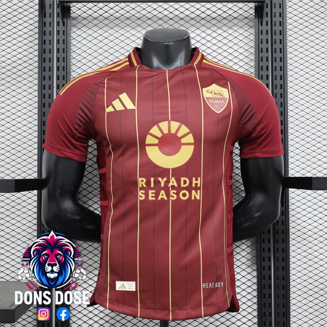 24/25 AS Roma Home Soccer Jersey