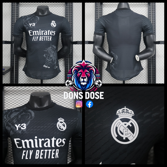 Real Madrid Black Rose Special Edition Soccer Jersey