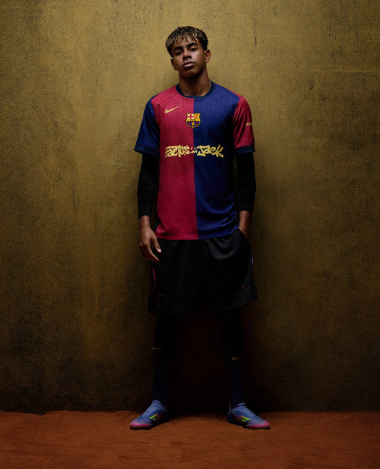 Men's Limited Edition Cactus Jack BARCELONA X TRAVIS SCOTT 24/25 Soccer Player Version Jersey