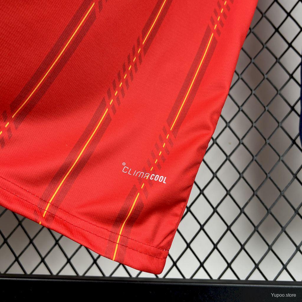 2026 Men's Spain World Cup Home Long Sleeve Jersey España