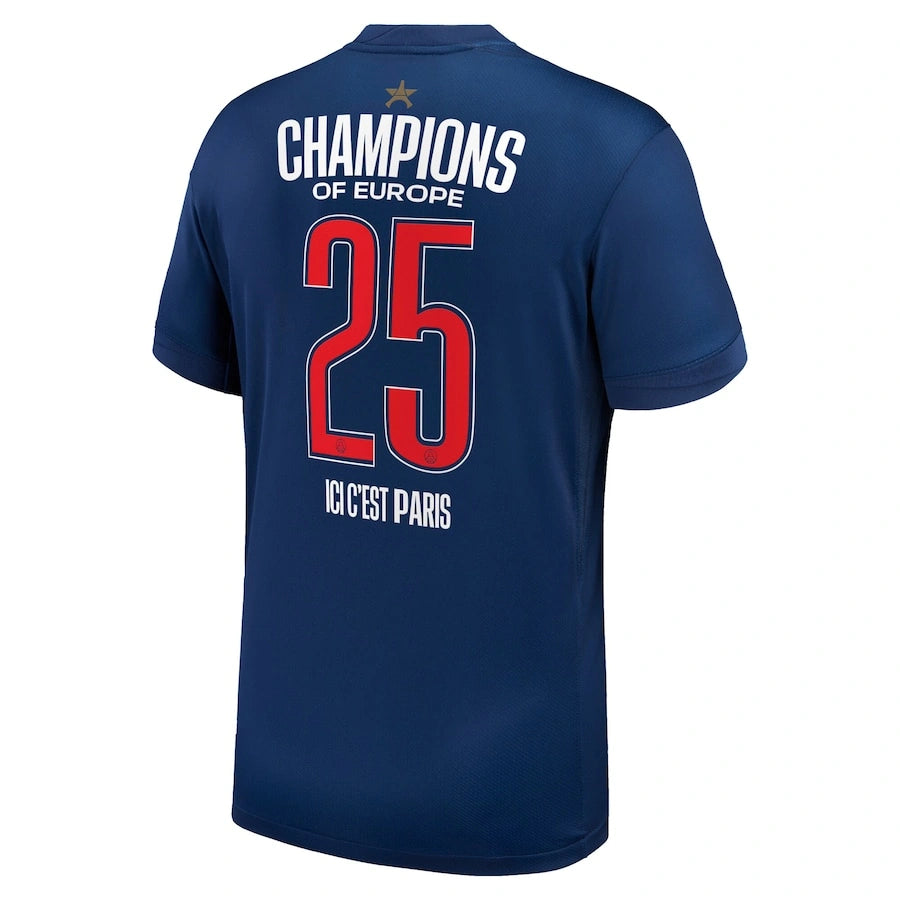 Special Edition PSG Home Stadium Shirt 2024-25 -Champions of Europe 2025