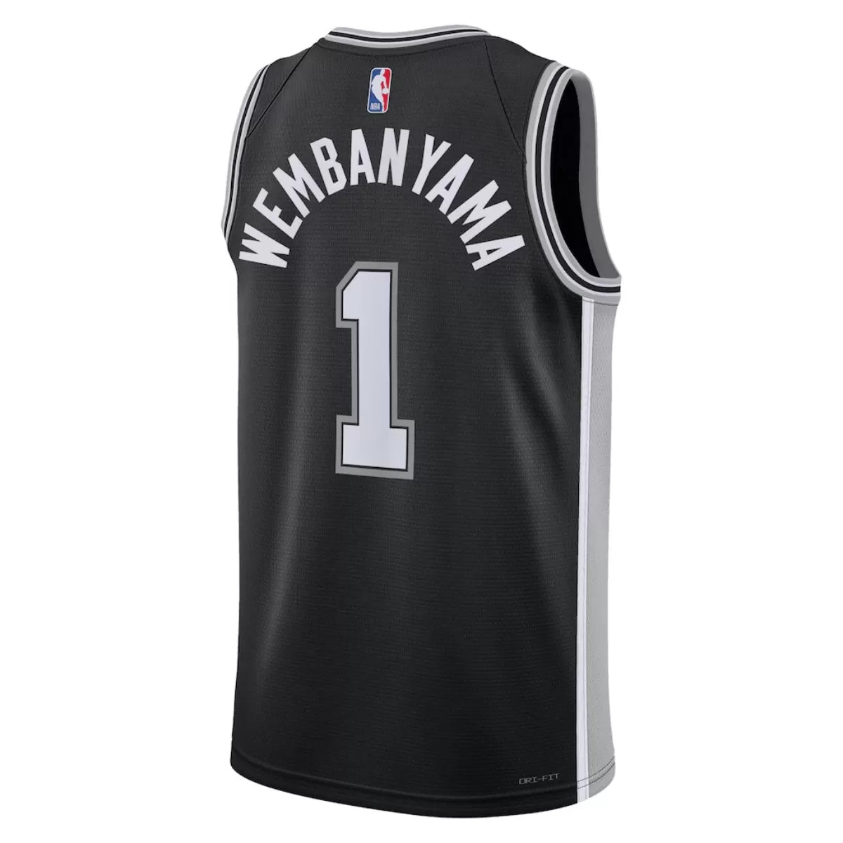 Men's San Antonio Spurs Victor Wembanyama Nike Black Swingman Jersey - Icon Edition