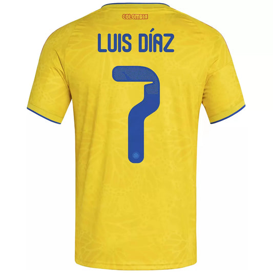 Luis Díaz #7 Colombia Home Jersey World Cup 2026