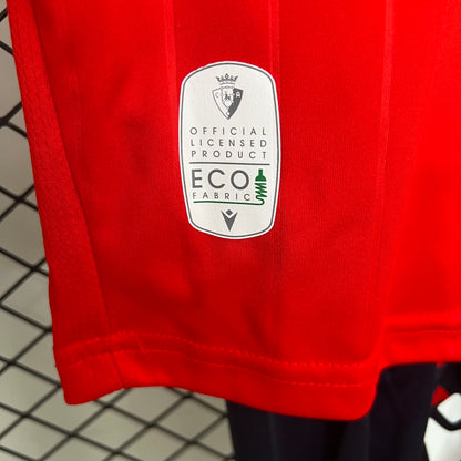 25/26 Osasuna Home Kids Size Jersey