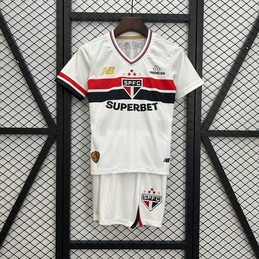 25/26 Sao Paulo Home Kids Size Jersey