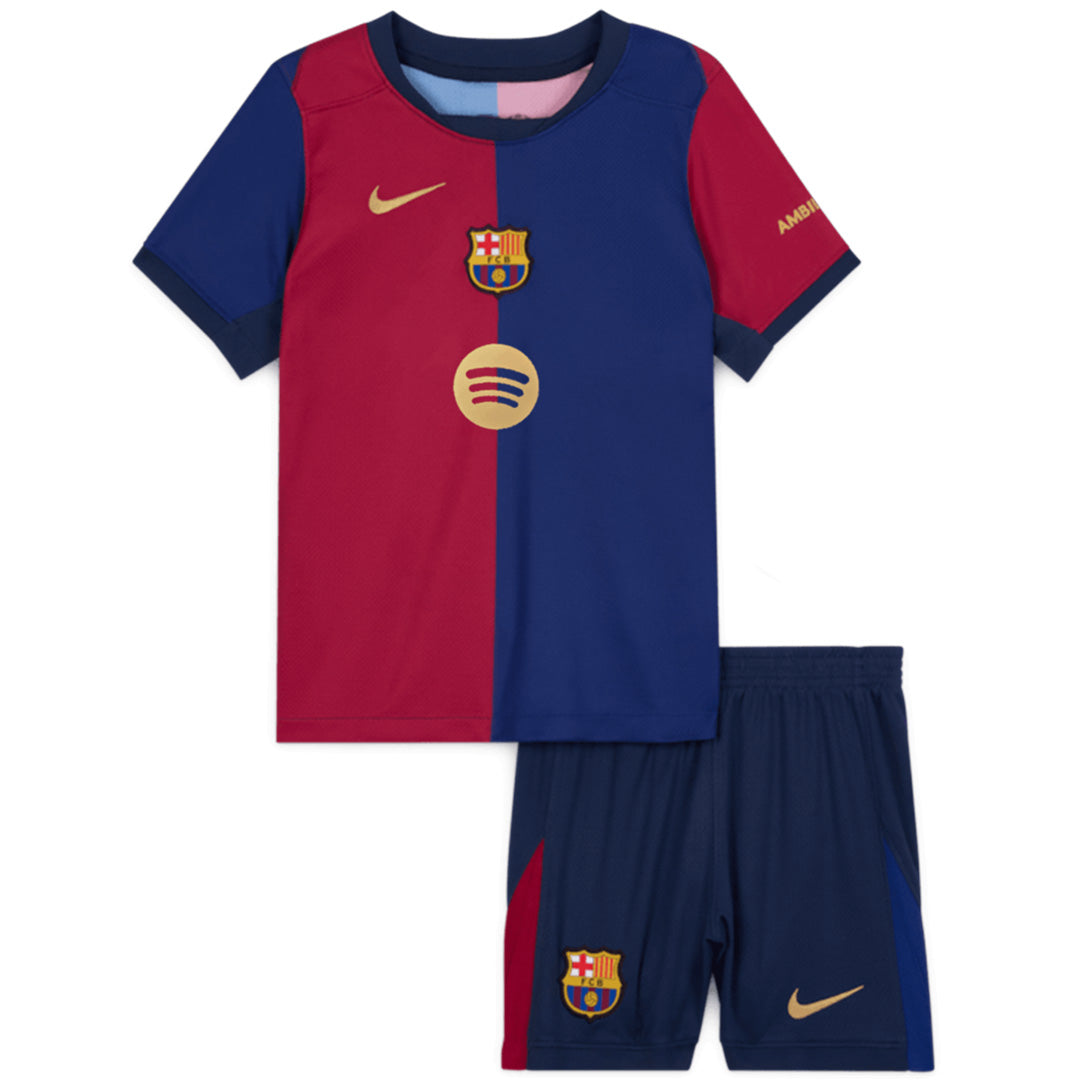 Kids Barcelona Home Kit (Jersey+Shorts) 2024/25