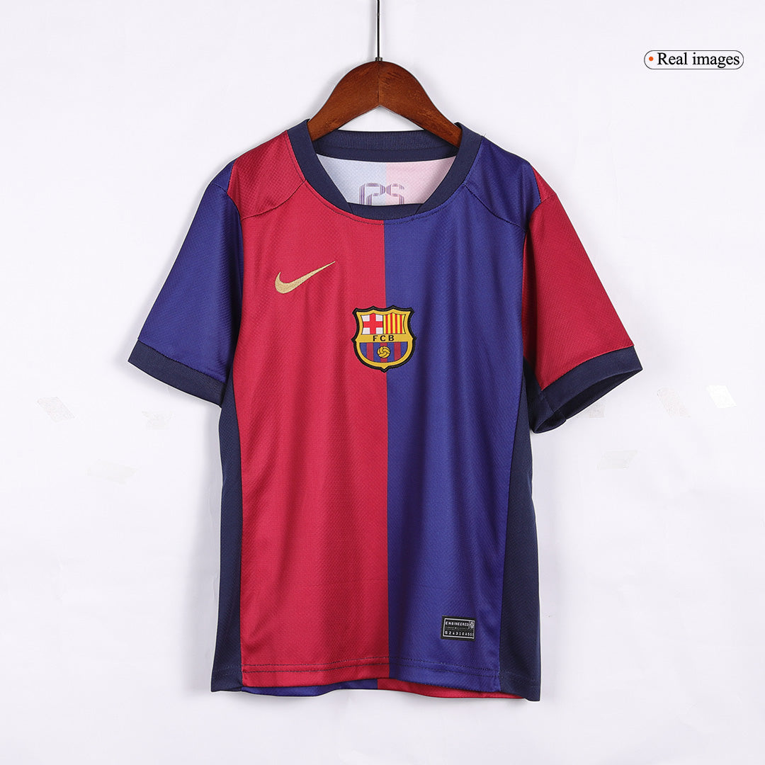 Kids Barcelona Home Kit (Jersey+Shorts) 2024/25