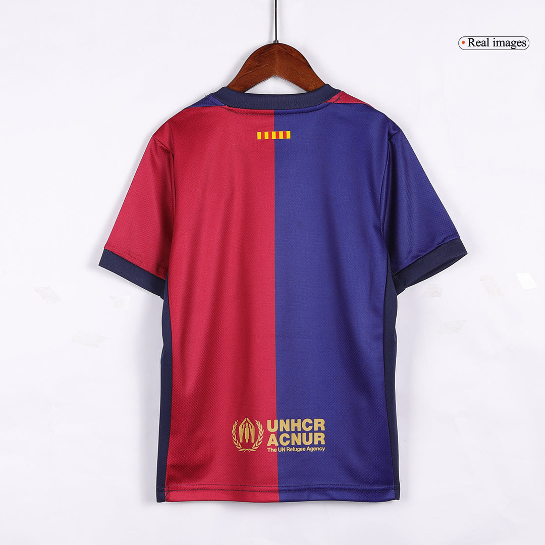 Kids Barcelona Home Kit (Jersey+Shorts) 2024/25