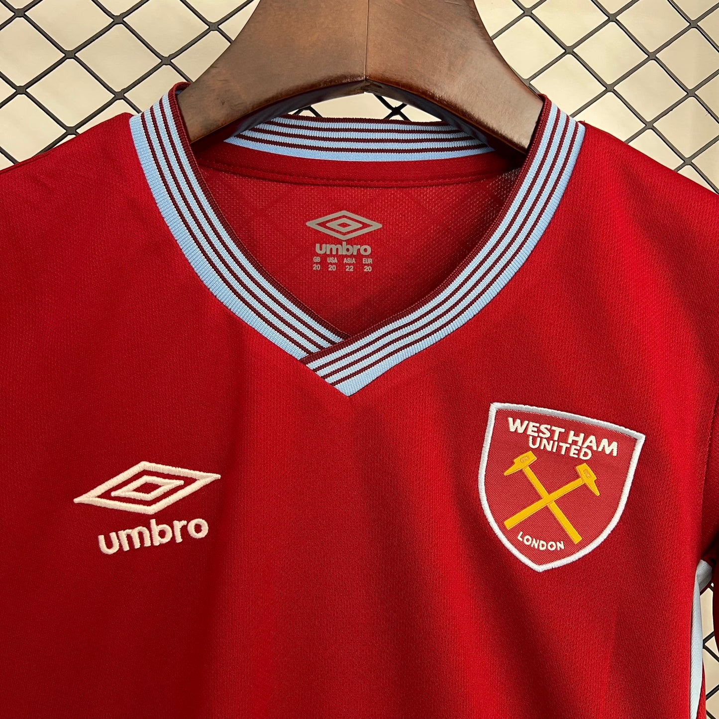 25/26 West Ham United Home Kids Size Jersey
