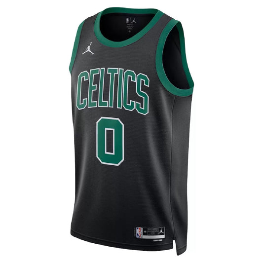 Men's Boston Celtics Jayson Tatum Black Swingman Jersey - Statement Edition