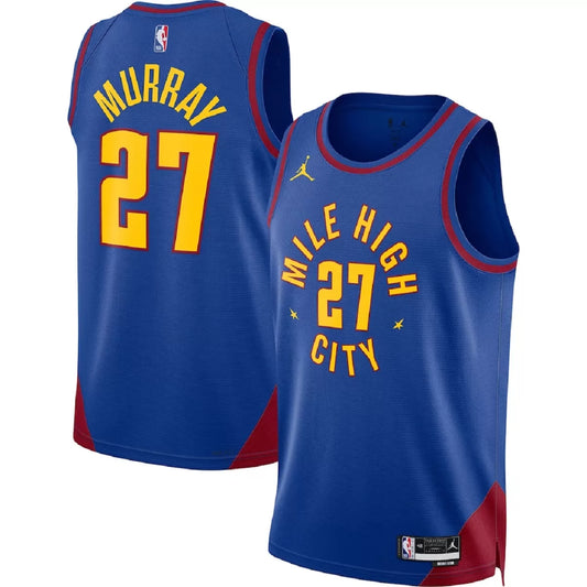 Men's Denver Nuggets Jamal Murray Blue Swingman Jersey - Statement Edition