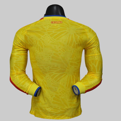 Colombia National Team 2026 FIFA World Cup Men's Home Long-Sleeve Soccer Jersey