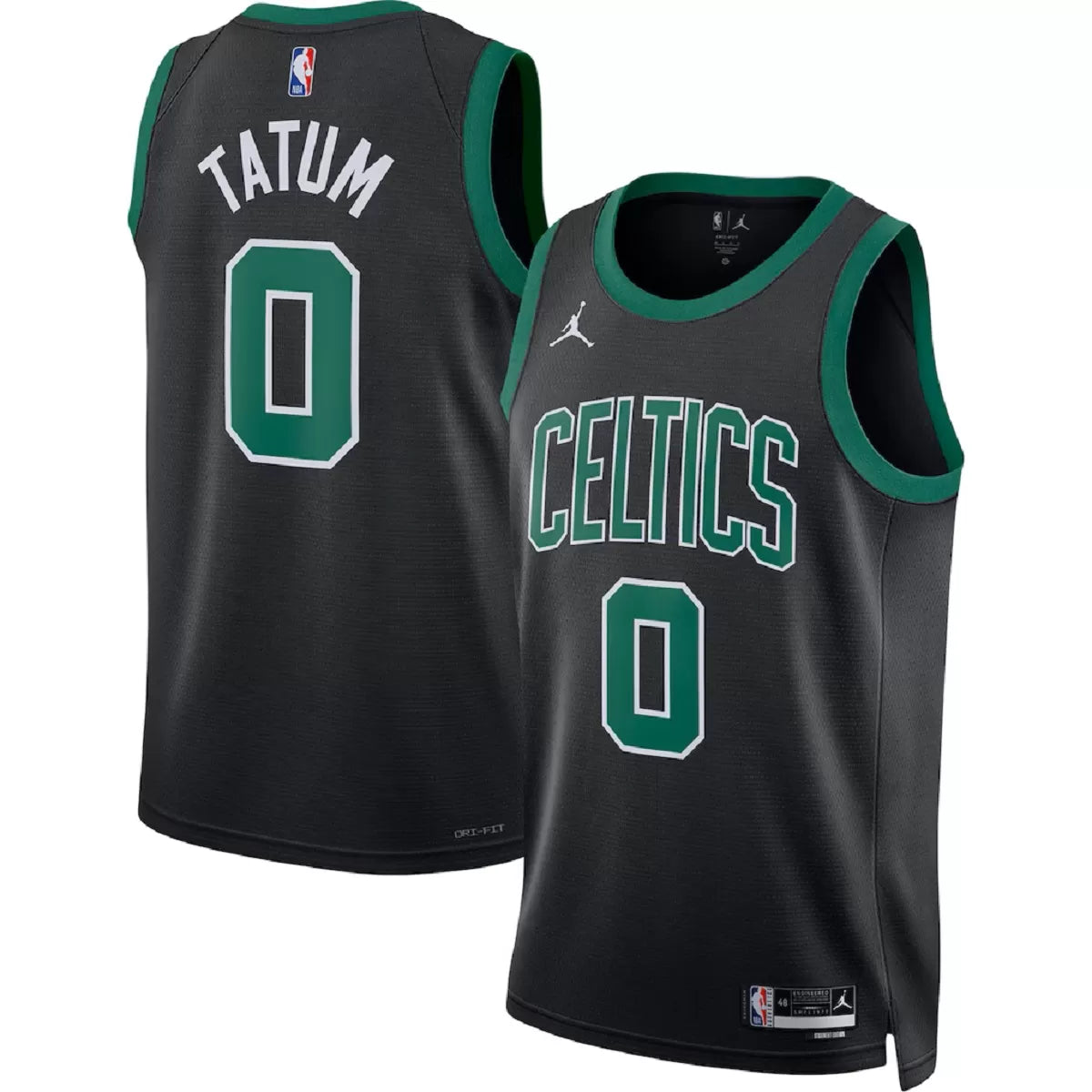 Men's Boston Celtics Jayson Tatum Black Swingman Jersey - Statement Edition