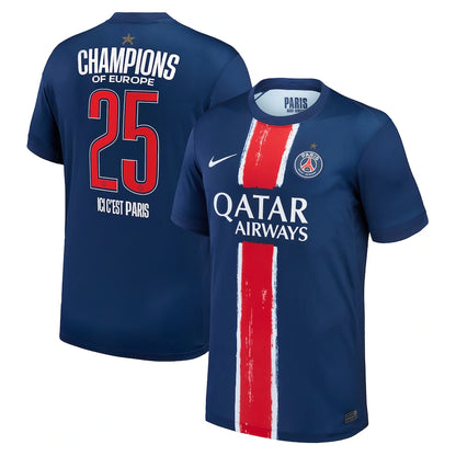 Special Edition PSG Home Stadium Shirt 2024-25 -Champions of Europe 2025