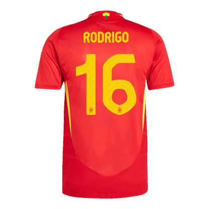 RODRIGO #16 Spain Home Jersey Player Version Euro 2024
