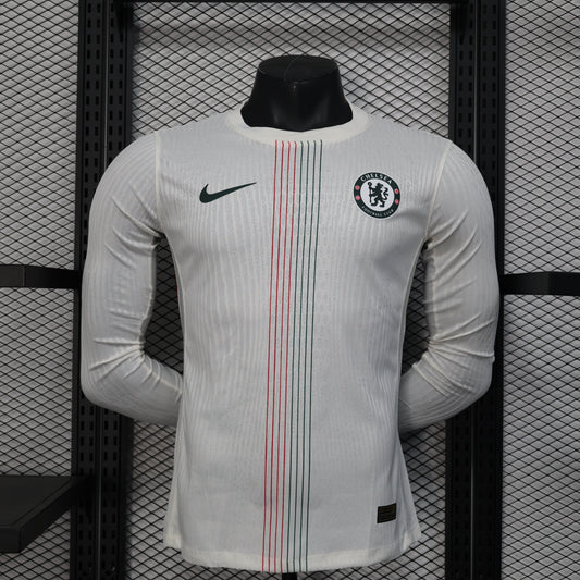 25-26 Chelsea FC Away Long-Sleeve Authentic Jersey