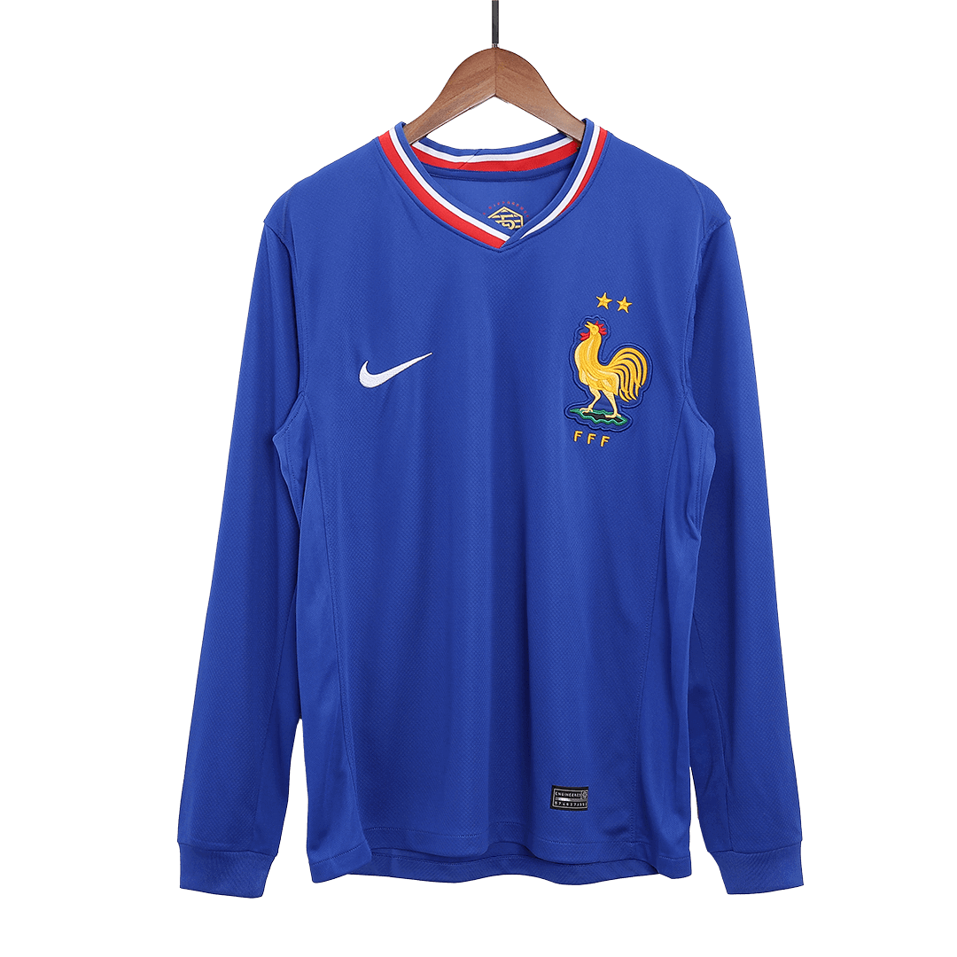 France Home Long Sleeve Jersey Euro 2024 FV