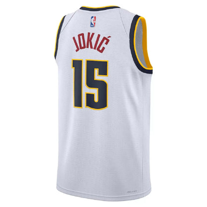 Men's Denver Nuggets Nikola Jokić White Swingman Jersey - Association Edition