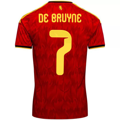 De Bruyne #7 Belgium Home Match Jersey Player Version World Cup 2026