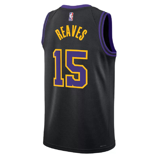 Men's Los Angeles Lakers Austin Reaves Black Swingman Jersey 2025/26 - City Edition