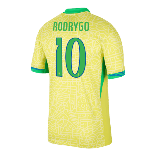 RODRYGO #10 Brazil Home Jersey Copa America 2024 FV