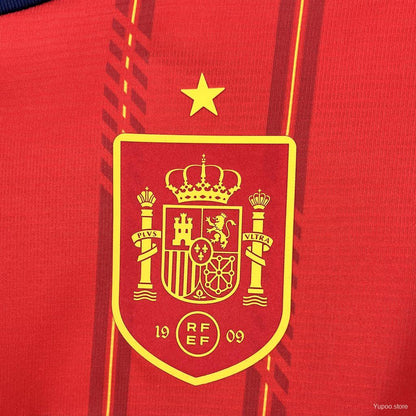 2026 Men's Spain World Cup Home Long Sleeve Jersey España