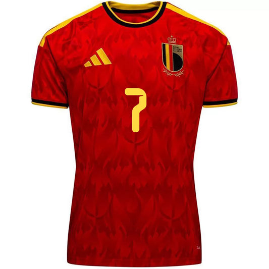 De Bruyne #7 Belgium Home Match Jersey Player Version World Cup 2026