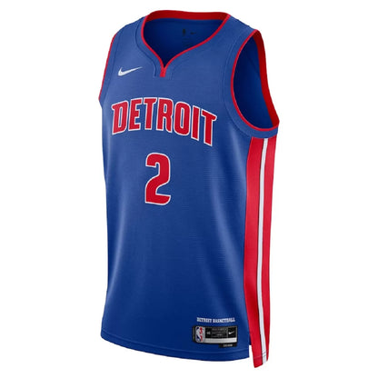 Men's Detroit Pistons Cade Cunningham Blue Swingman Jersey - Icon Edition