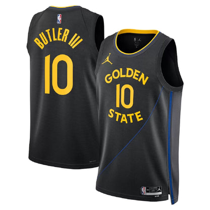 Men's Golden State Warriors Jimmy Butler Black Swingman Jersey - Statement Edition
