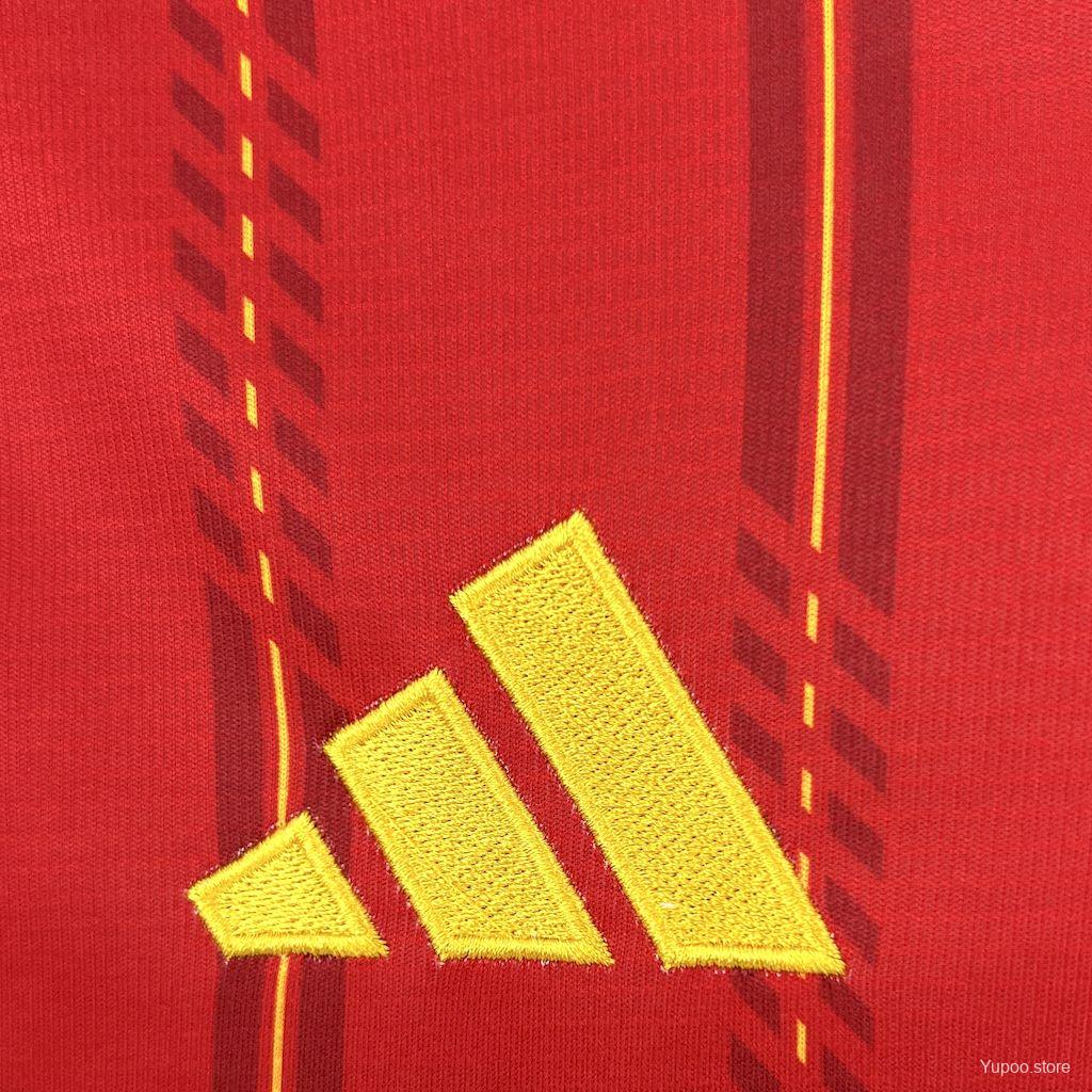 2026 Men's Spain World Cup Home Long Sleeve Jersey España