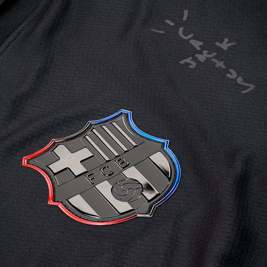 Men's Limited Edition Cactus Jack FC Barcelona x Travis Scott Away Fan/Replica Soccer Jersey 2024/25 - Black