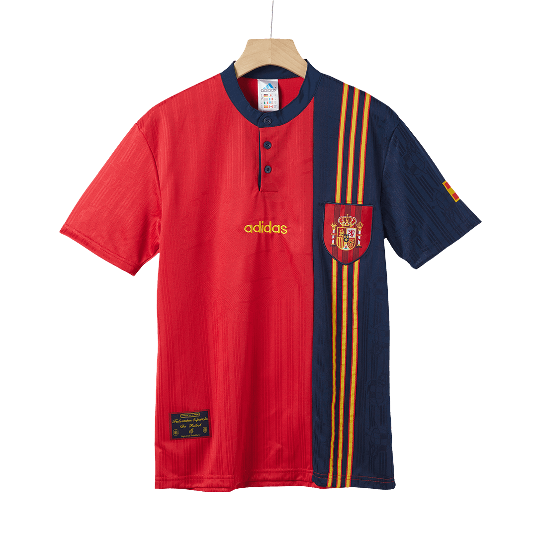 Retro Spain Home 1996 Soccer Jersey