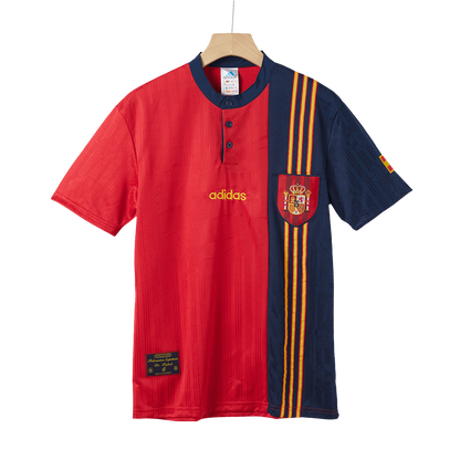 Retro Spain Home 1996 Soccer Jersey