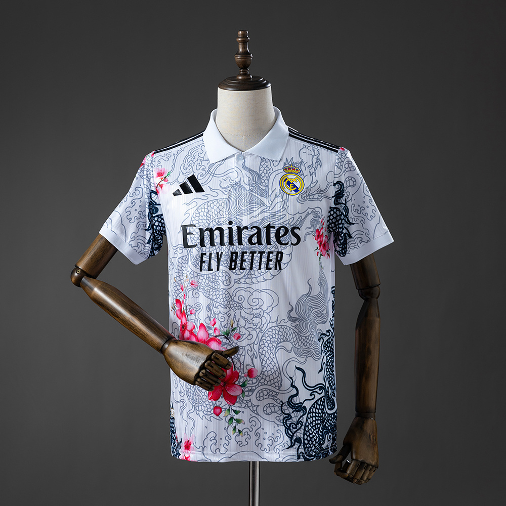 Real Madrid 26/27 Special Edition Dragon & Blossom White Jersey
