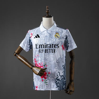 Real Madrid 26/27 Special Edition Dragon & Blossom White Jersey