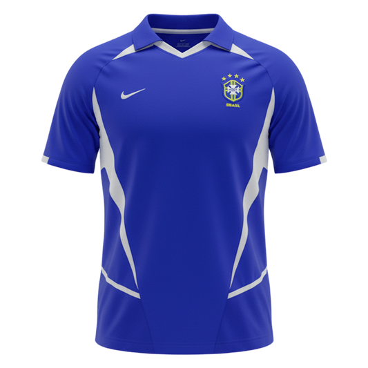 Retro Brazil Away 2002 Soccer Jersey